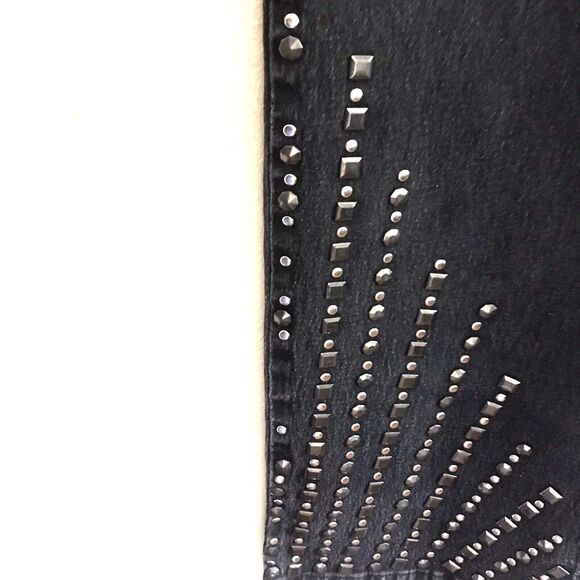 DG2 Diane Gilman Women's Studded Stretch Denim Jeans Wide Leg Dark Wash Siz 20W - Picture 7 of 9